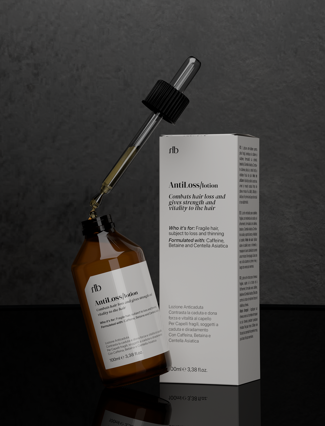 Antiloss Lotion — render finale